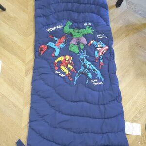 Pottery Barn Kid- Marvel Heroes Sleeping Bag mono removed